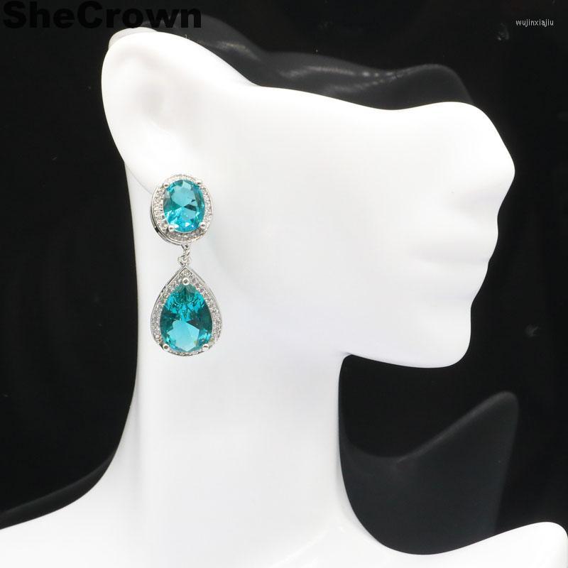 Dangle Earrings 34x14mm 2022 Arrival Created Rich Blue Aquamarine Green Peridot White CZ Gift For Sister Silver
Dangle Earrings 34x14mm 2022 Arrival Created Rich Blue Aquamarine Green Peridot White CZ Gift For Sister Silver