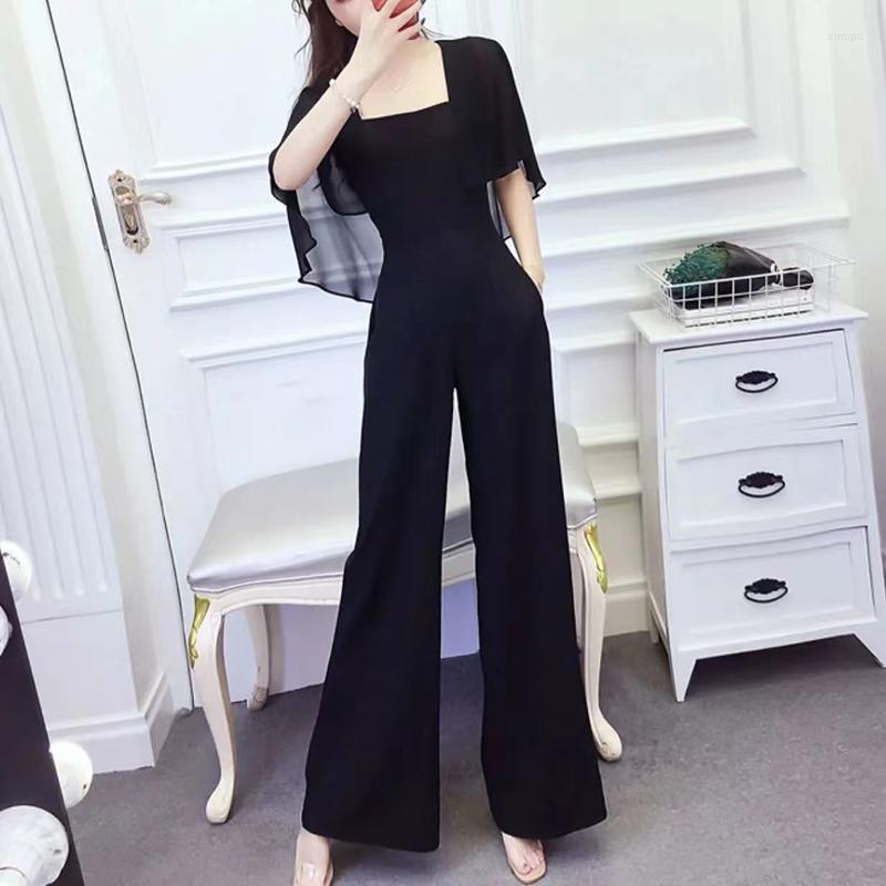 Women' Two Piece Pants Wide Leg Set 2022 Summer Women' Fashion High Waist Hanging Feeling Thin One-piece Chiffon Short Sleeve, Black
Women' Two Piece Pants Wide Leg Set 2022 Summer Women' Fashion High Waist Hanging Feeling Thin One-piece Chiffon Short Sleeve, Black
