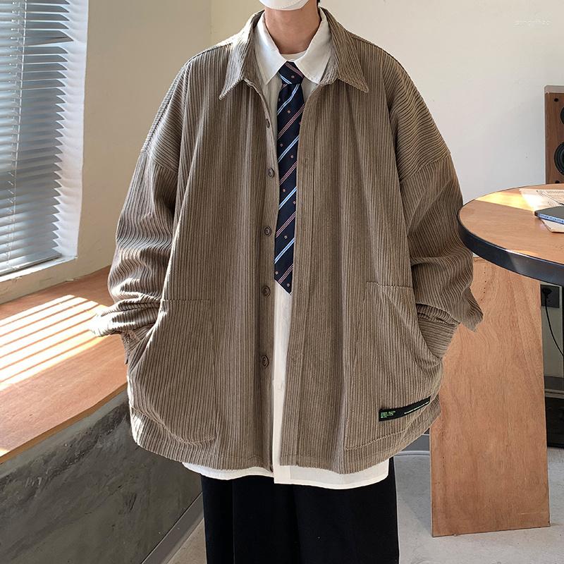 Men's Jackets Autumn Khaki Black Corduroy Jacket Men Fashion Retro Casual Lapel Mens Streetwear Hip Hop Loose Bomber -2XL, Gray
Men's Jackets Autumn Khaki Black Corduroy Jacket Men Fashion Retro Casual Lapel Mens Streetwear Hip Hop Loose Bomber -2XL, Gray