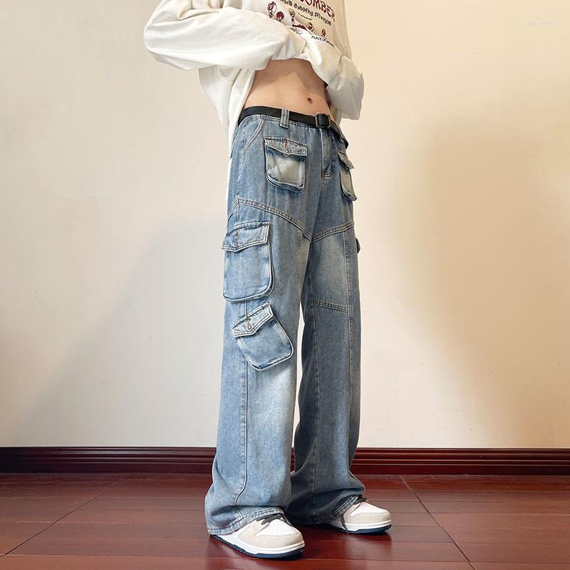 Men's Jeans Blue Baggy Men Fashion Multiple Pockets Cargo Streetwear Hip Hop Loose Straight Denim Pants Mens Trousers -2XL
Men's Jeans Blue Baggy Men Fashion Multiple Pockets Cargo Streetwear Hip Hop Loose Straight Denim Pants Mens Trousers -2XL