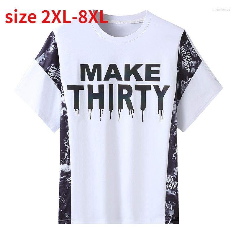 Men's T Shirts Arrival Super Large Summer Youth Fashion Round Neck Printed Short Sleeve T-shirt Male Plus Size 2XL 3XL 4XL 5XL 6XL 7XL 8XL, White
Men's T Shirts Arrival Super Large Summer Youth Fashion Round Neck Printed Short Sleeve T-shirt Male Plus Size 2XL 3XL 4XL 5XL 6XL 7XL 8XL, White