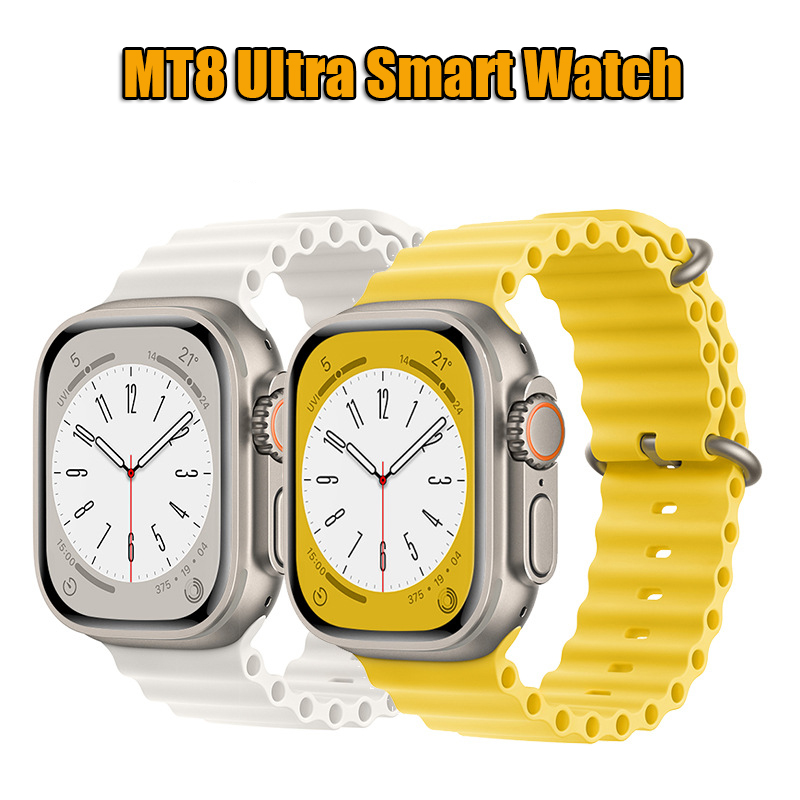 MT8 Ultra Smart Watches New IWO Series 49mm 2.0in HD Original Children Kid SmartWatch Bluetooth Call Men Women Health Smart Bracelet for Android IOS Double watchband
MT8 Ultra Smart Watches New IWO Series 49mm 2.0in HD Original Children Kid SmartWatch Bluetooth Call Men Women Health Smart Bracelet for Android IOS Double watchband
