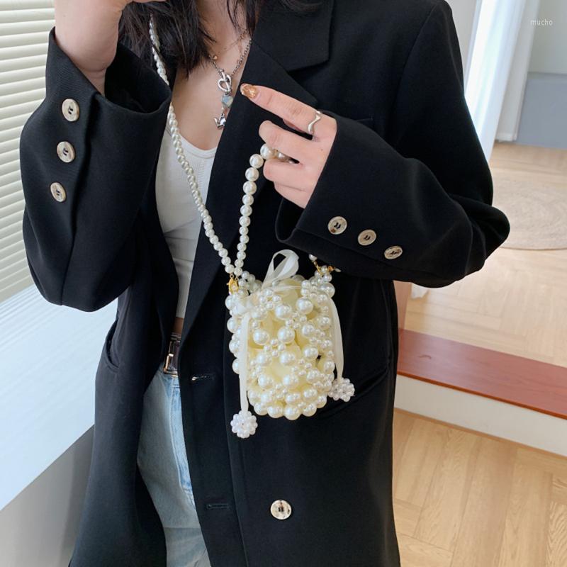 Evening Bags Mini Pearl Beaded Bag White Fairy Portable Messenger With Chain Female Purses And Handbags Cross Body Woman 1PC
Evening Bags Mini Pearl Beaded Bag White Fairy Portable Messenger With Chain Female Purses And Handbags Cross Body Woman 1PC