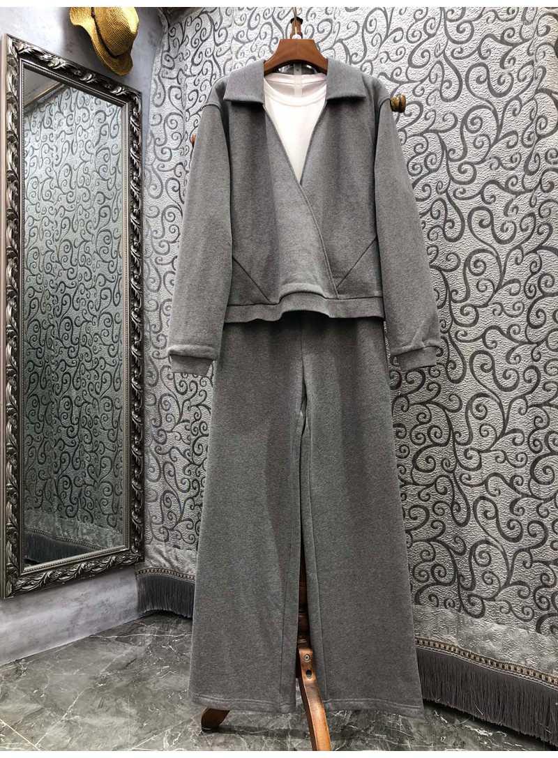 Women' Two Piece Pants Cotton Sweatshirt Sets 2022 Autumn Winter Casual Track Suits Women White Color Block Black Grey Long Pant
Women' Two Piece Pants Cotton Sweatshirt Sets 2022 Autumn Winter Casual Track Suits Women White Color Block Black Grey Long Pant