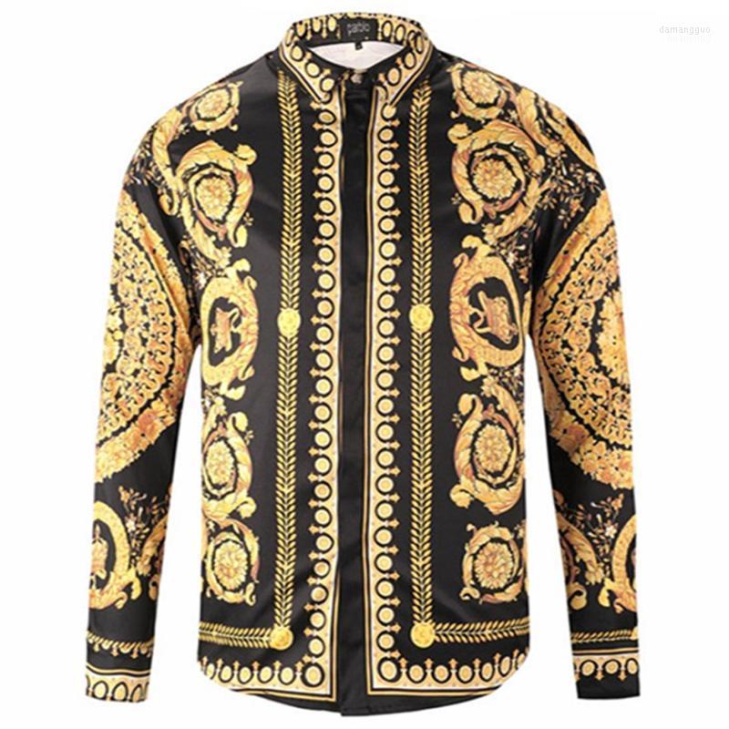 Men's Casual Shirts Men's Spring Autumn Gold Shirt For Men High Quality Printed Teenager Boys Young Plus Size Streetwear, Picture shown
Men's Casual Shirts Men's Spring Autumn Gold Shirt For Men High Quality Printed Teenager Boys Young Plus Size Streetwear, Picture shown