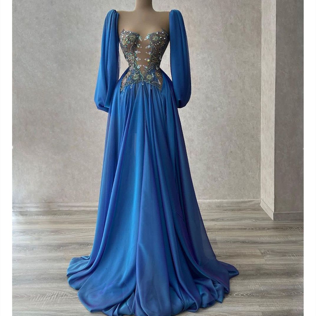 Blue Prom Dress Long Sleeves V Neck Lace Appliques Sequins Evening celebrity Dresses chiffon Beaded 3D Lace Floor Length, Pink
Blue Prom Dress Long Sleeves V Neck Lace Appliques Sequins Evening celebrity Dresses chiffon Beaded 3D Lace Floor Length, Pink
