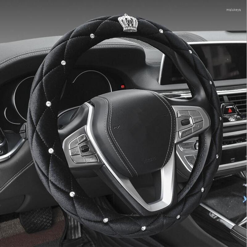 Steering Wheel Covers Luxury Crystal Crown Studded Rhinestone Plush Size 38cm Car Cover Diamond Interior Accessories
Steering Wheel Covers Luxury Crystal Crown Studded Rhinestone Plush Size 38cm Car Cover Diamond Interior Accessories