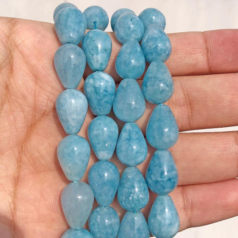 Beads Wholesale Natural Blue Jade Stone 7x10mm 10x14mm Water Drop Loose For Handmade Jewelry Making Diy Bracelet Necklace
Beads Wholesale Natural Blue Jade Stone 7x10mm 10x14mm Water Drop Loose For Handmade Jewelry Making Diy Bracelet Necklace