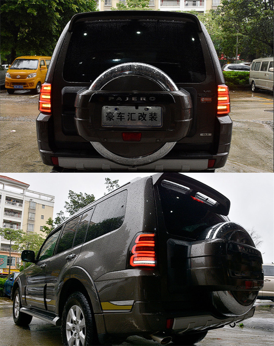 Car Taillights For Pajero V97 V87 Tail Lights 20 06-20 20 With Sequential Turn Signal Animation Brake Parking Rear Lamp
