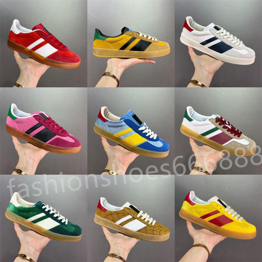 Men Casual Shoes Women Italy Gazelle Suede Leather Shoe Embroidered Green Red Stripe Couples Velvet Trainers Des Chaussures, Yellow&black
Men Casual Shoes Women Italy Gazelle Suede Leather Shoe Embroidered Green Red Stripe Couples Velvet Trainers Des Chaussures, Yellow&black