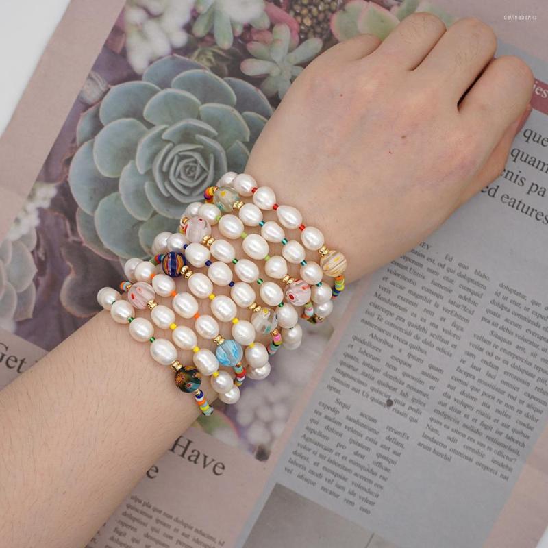 Strand Natural Freshwater Pearl Miyuki Colorful Bead Elastic Bracelet For Women Bohemian Jewelry
Strand Natural Freshwater Pearl Miyuki Colorful Bead Elastic Bracelet For Women Bohemian Jewelry