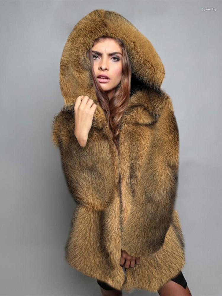Women' Fur WJFZQM Medium Length Imitation Coat 2022 Women Winter Warm Faux Hooded Thick Middle -Long Overcoat, The picture color
Women' Fur WJFZQM Medium Length Imitation Coat 2022 Women Winter Warm Faux Hooded Thick Middle -Long Overcoat, The picture color