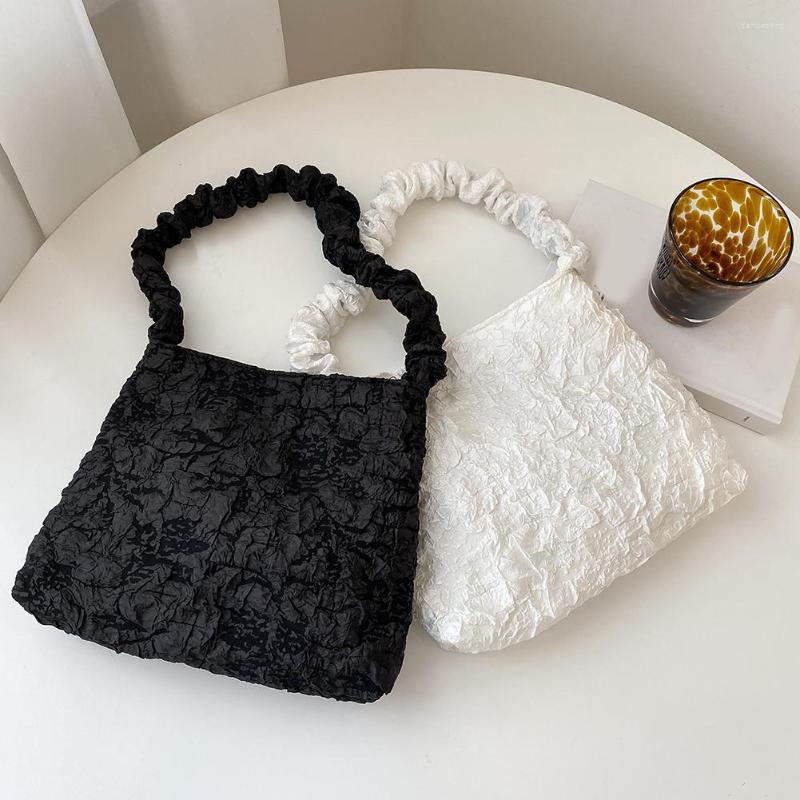 Evening Bags 2022 Spring Autum Fashion Pleated Shoulder Bag Solid Color Shopping Casual Young Ladies Large Capacity Tote, White
Evening Bags 2022 Spring Autum Fashion Pleated Shoulder Bag Solid Color Shopping Casual Young Ladies Large Capacity Tote, White