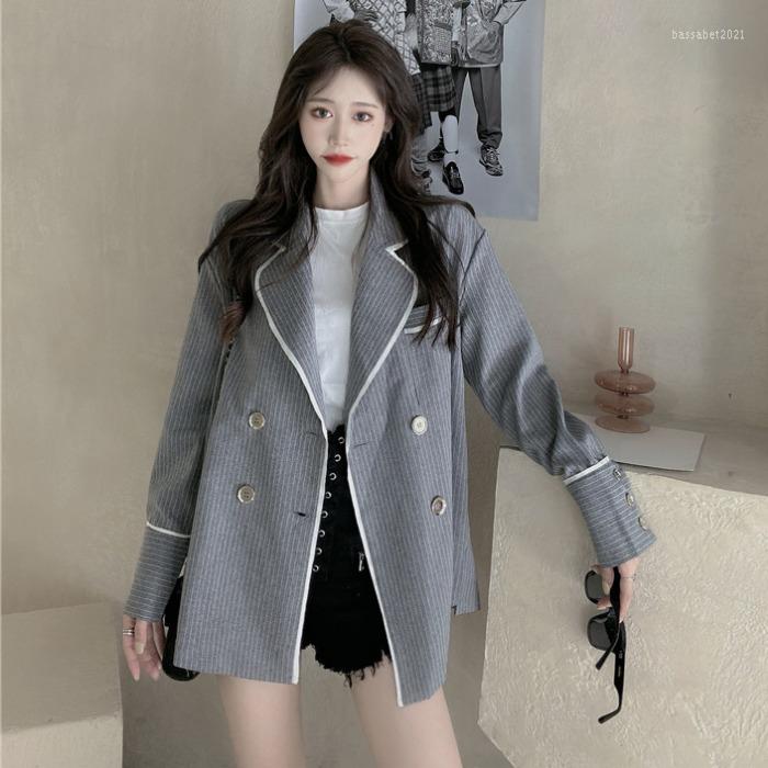 Women's Jackets Women's Striped Loose Blazer Jacket Coat Thin Slim Simple Pure Color Women Autumn Winter Fashion Long Sleeve Grey
Women's Jackets Women's Striped Loose Blazer Jacket Coat Thin Slim Simple Pure Color Women Autumn Winter Fashion Long Sleeve Grey