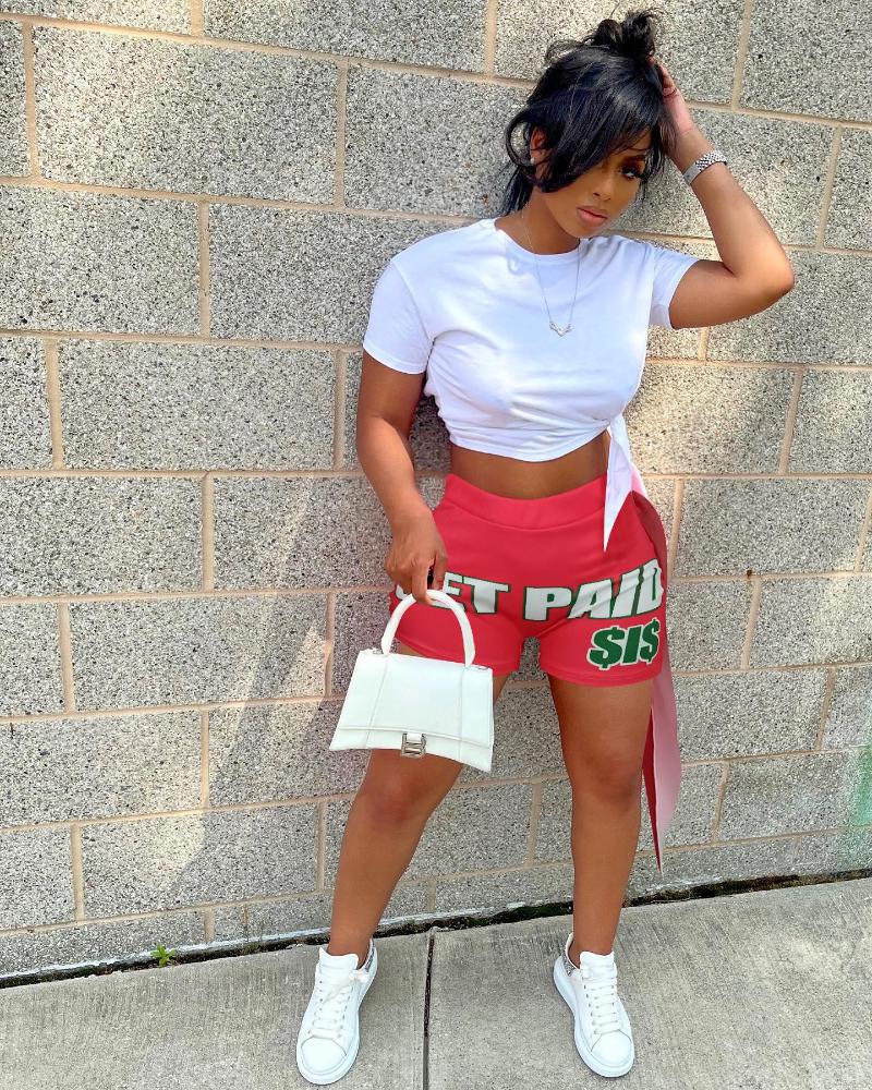 Women' Tracksuits LFRVZ 2022 Young Casual Letter Short Sleeve Asymmetrical Top Pants Skinny Women 2 Piece Set, White red
Women' Tracksuits LFRVZ 2022 Young Casual Letter Short Sleeve Asymmetrical Top Pants Skinny Women 2 Piece Set, White red