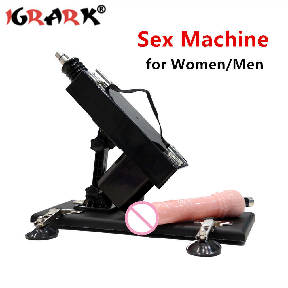 Masseur automatique Machine Automatique Vibratrice Multi-Speed ​​Masturbator Big Dildo Anal Erotic Sex Toys for Women Men Men Adult Games
