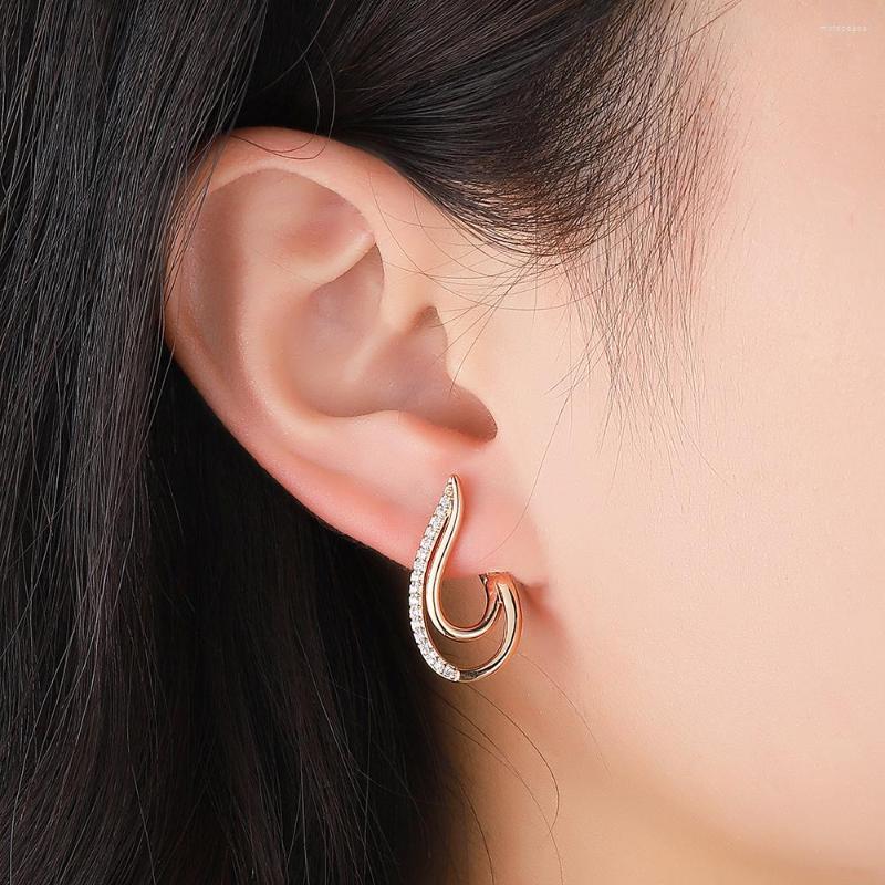 Stud Earrings DCKAZZ Geometric Lines Earring For Women Gold Color Inlay Cubic Zircon Fashion Drop Wedding Luxury Fine Jewelry Gift
Stud Earrings DCKAZZ Geometric Lines Earring For Women Gold Color Inlay Cubic Zircon Fashion Drop Wedding Luxury Fine Jewelry Gift
