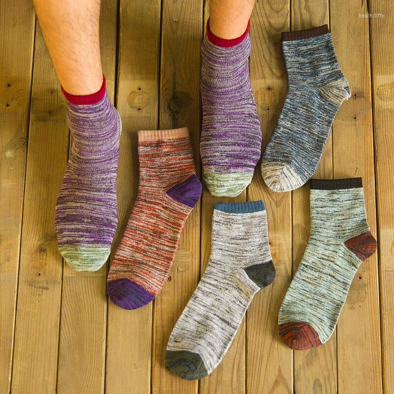 Men's Socks 5 Pairs Classic Men Ethnic Style Thick Line Trendy Colorful Retro Color Matching Tube
Men's Socks 5 Pairs Classic Men Ethnic Style Thick Line Trendy Colorful Retro Color Matching Tube