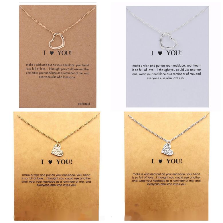 Cute Heart Necklace With Card Love Heart Pendant Necklaces for Women Valentine's Day Jewelry Gift
Cute Heart Necklace With Card Love Heart Pendant Necklaces for Women Valentine's Day Jewelry Gift