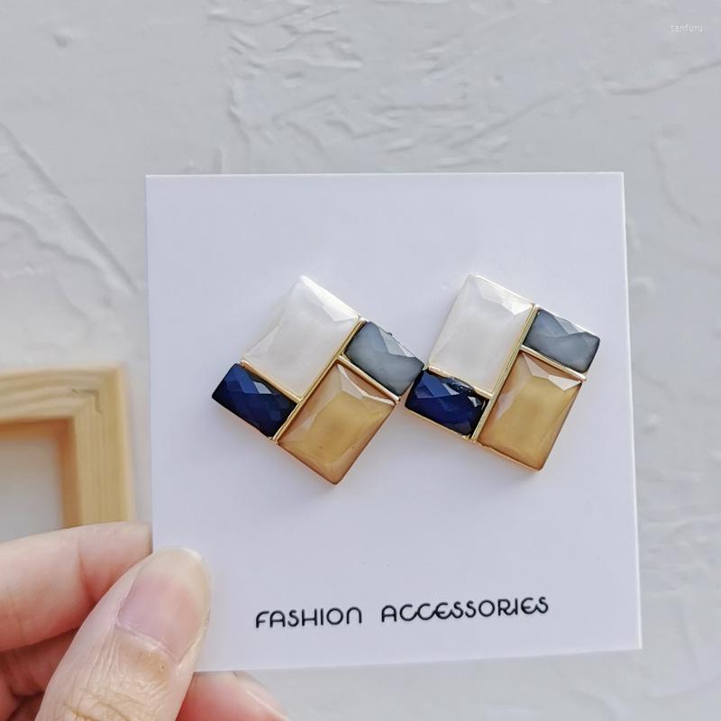 Dangle Earrings 925 Silver Needle Individual Fashion Jewelry Stud Geometry Square High Quality Resin Women Gifts
Dangle Earrings 925 Silver Needle Individual Fashion Jewelry Stud Geometry Square High Quality Resin Women Gifts