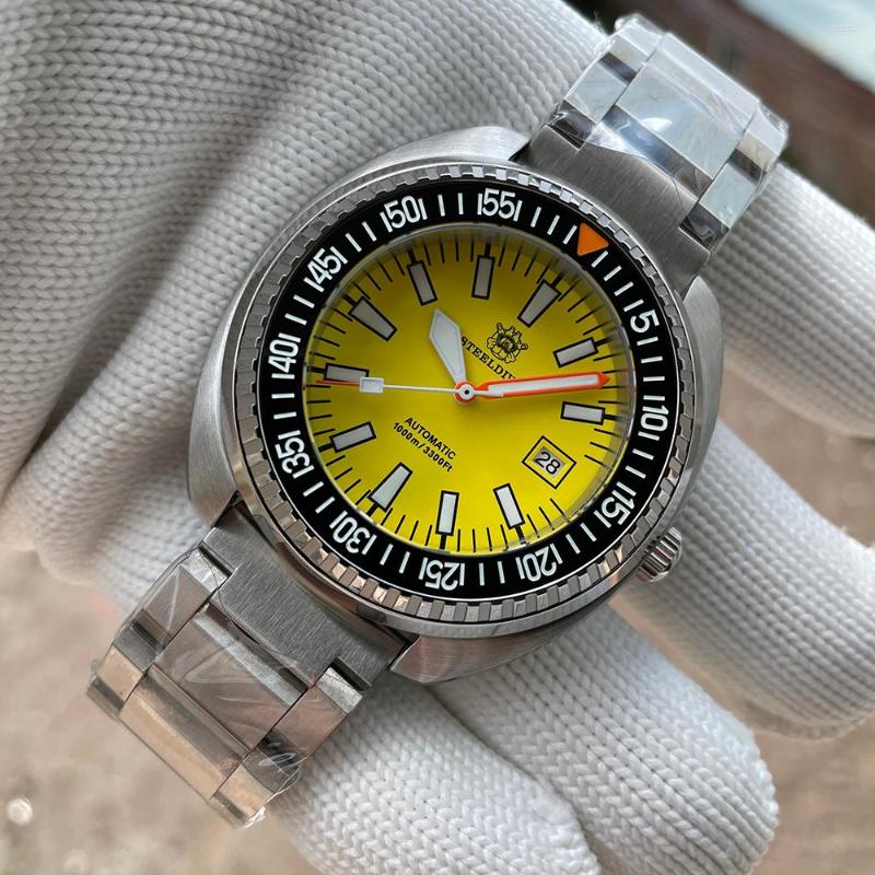 Wristwatches STEELDIVE Brand Yellow Dial 49MM Big Size 1000M Waterproof NH35 Automatic Ceramic Bezel SD1983 Mens Dive Watch Reloj, 83hh-hr
Wristwatches STEELDIVE Brand Yellow Dial 49MM Big Size 1000M Waterproof NH35 Automatic Ceramic Bezel SD1983 Mens Dive Watch Reloj, 83hh-hr