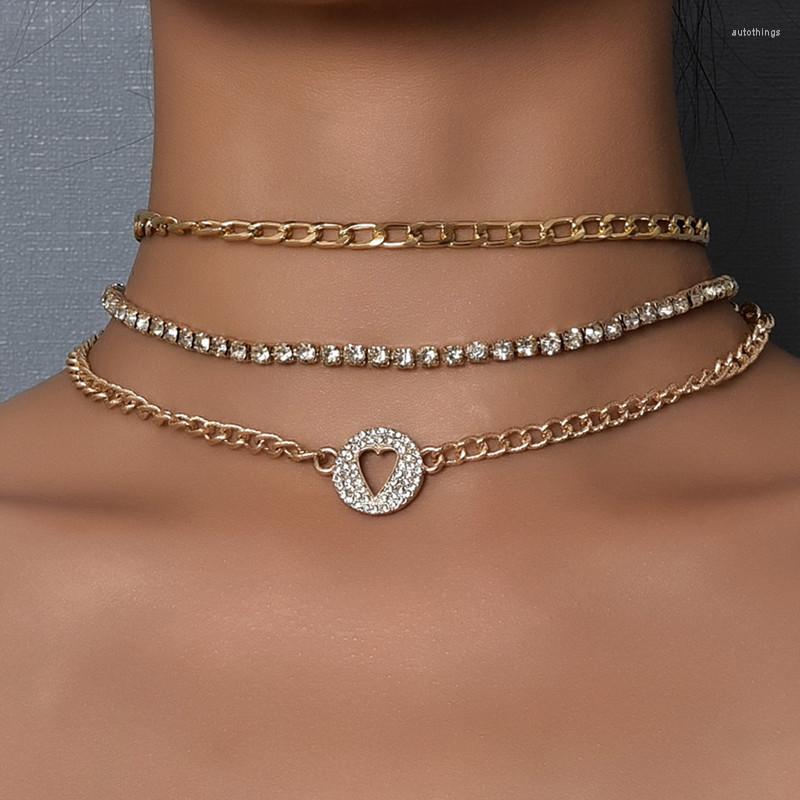Choker Women Fashion Crystal Heart Necklace For Gold Color Multilayer Clavicle Chain Trendy Party Jewelry Gifts
Choker Women Fashion Crystal Heart Necklace For Gold Color Multilayer Clavicle Chain Trendy Party Jewelry Gifts