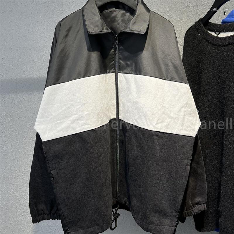 Men's Trench Coats Oversize Coat Men Hip Hop Denim Stitching Drawstring Black Windbreaker Female Autumn Winter Jacket Clothing Luxury Design
Men's Trench Coats Oversize Coat Men Hip Hop Denim Stitching Drawstring Black Windbreaker Female Autumn Winter Jacket Clothing Luxury Design
