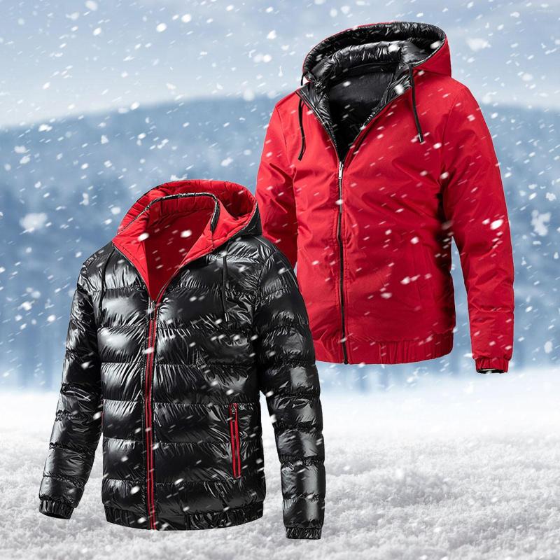Men's Down Reversible Men Winter Jacket Hood Parka Loose Print 2 Sided Wear Coat Puffer Padded Outwear Warm Coats Male Tops, Black
Men's Down Reversible Men Winter Jacket Hood Parka Loose Print 2 Sided Wear Coat Puffer Padded Outwear Warm Coats Male Tops, Black