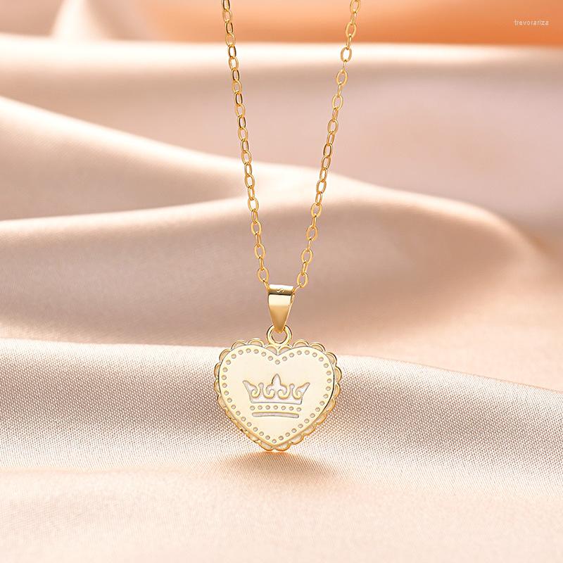 Chains 925 Sterling Silver Trendy Love Crown Pandant Necklace Ins Korean Necklaces For Women Fashion Luxury Jewelry Gift
Chains 925 Sterling Silver Trendy Love Crown Pandant Necklace Ins Korean Necklaces For Women Fashion Luxury Jewelry Gift