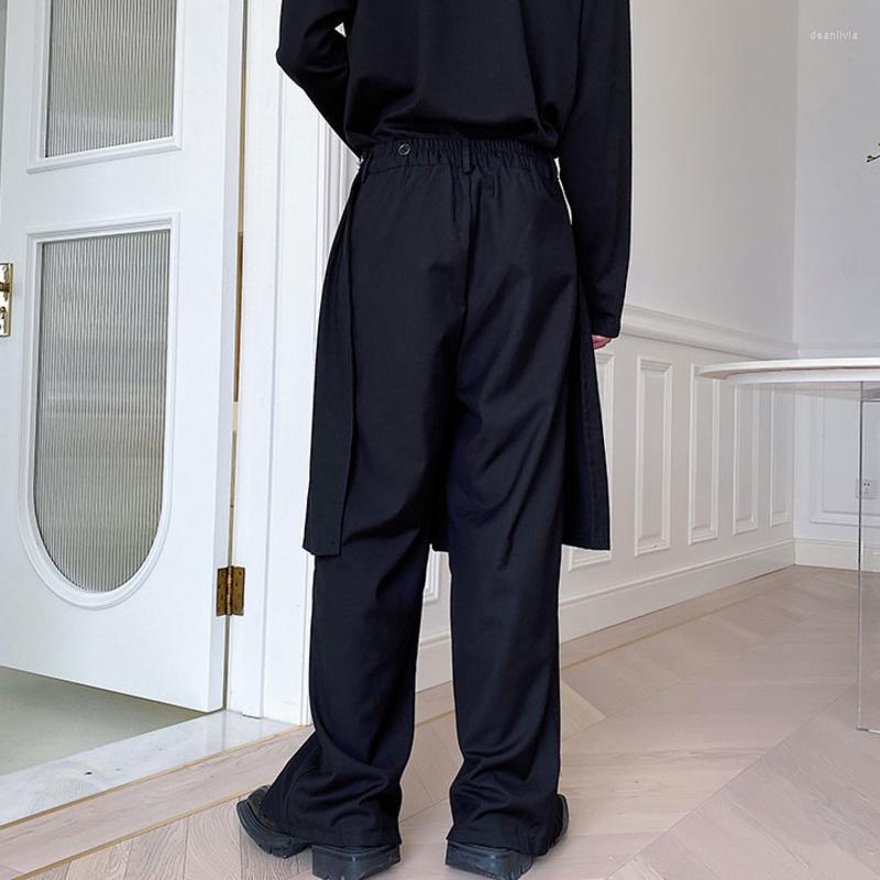 Men's Suits Fashion Menswear Chic Two Piece Set Detachable Skirt Trousers Men's Loose Mid Waist Suit Pants Male Tide Spring 2022, Black
Men's Suits Fashion Menswear Chic Two Piece Set Detachable Skirt Trousers Men's Loose Mid Waist Suit Pants Male Tide Spring 2022, Black