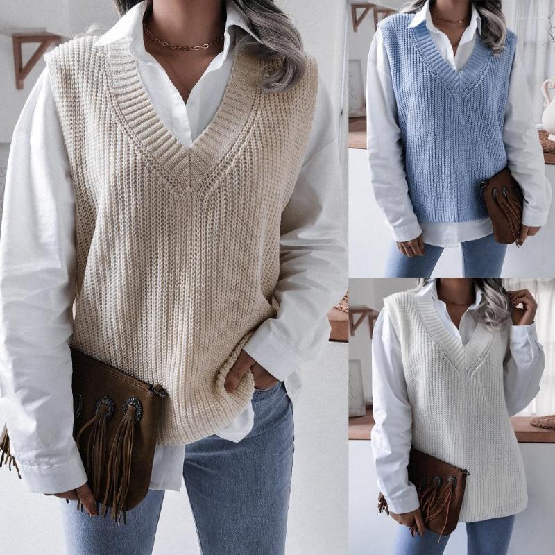 Women' Vests Tops For Women Autumn Winter 2022 V-neck Casual Loose Knit Sweater Vest Women' Wear Sleeveless Solid Tank, Blue
Women' Vests Tops For Women Autumn Winter 2022 V-neck Casual Loose Knit Sweater Vest Women' Wear Sleeveless Solid Tank, Blue