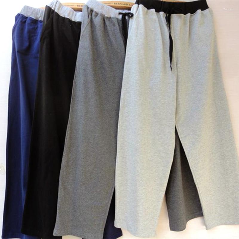 Men's Sleepwear Men's Home Pants Cotton Trousers Threaded Waist Sleep Bottoms, Black
Men's Sleepwear Men's Home Pants Cotton Trousers Threaded Waist Sleep Bottoms, Black