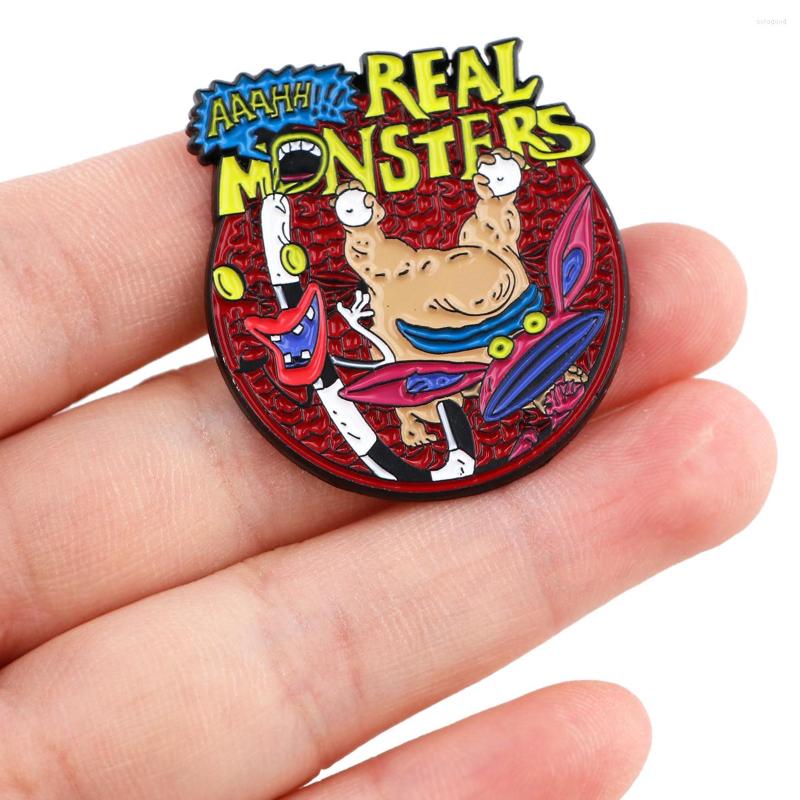 Brooches Cool Animal Enamel Pins Monster Brooch Clothes Backpack Lapel Badges For Friends Fashion Jewelry Accessories Holiday Gifts
Brooches Cool Animal Enamel Pins Monster Brooch Clothes Backpack Lapel Badges For Friends Fashion Jewelry Accessories Holiday Gifts