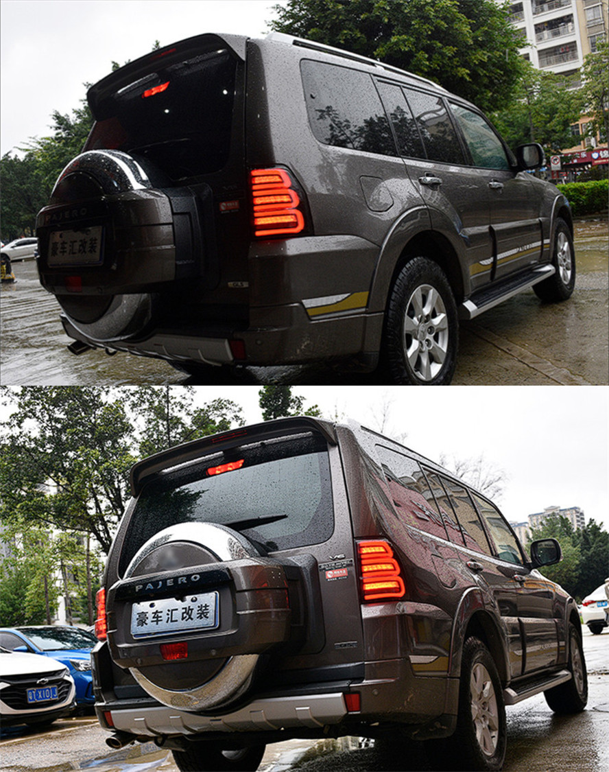 Car Taillights For Pajero V97 V87 Tail Lights 20 06-20 20 With Sequential Turn Signal Animation Brake Parking Rear Lamp