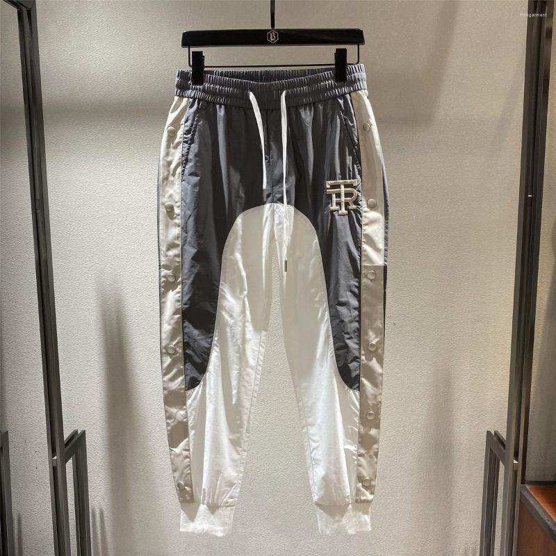 Men's Pants Korean Summer Men's Fashion Design 2022 Contrast Color Splicing Slim Fit Leggings Hip Hop Jogger For Men, Black blue
Men's Pants Korean Summer Men's Fashion Design 2022 Contrast Color Splicing Slim Fit Leggings Hip Hop Jogger For Men, Black blue