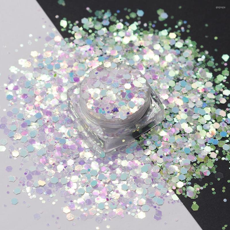 Nail Glitter 20g/Bag Rainbow Mix Mermaid Iridescent Hexagon Sparkly DIY Manicure Sequins Decoration Accessories
Nail Glitter 20g/Bag Rainbow Mix Mermaid Iridescent Hexagon Sparkly DIY Manicure Sequins Decoration Accessories