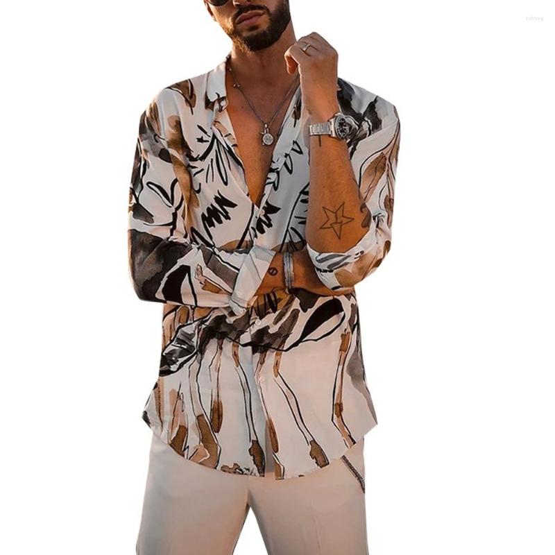 Men' Casual Shirts Men' Fashion Business Printing Long-sleeved Polo Collar 2022 Vintage Streetwear Male Clothes
Men' Casual Shirts Men' Fashion Business Printing Long-sleeved Polo Collar 2022 Vintage Streetwear Male Clothes
