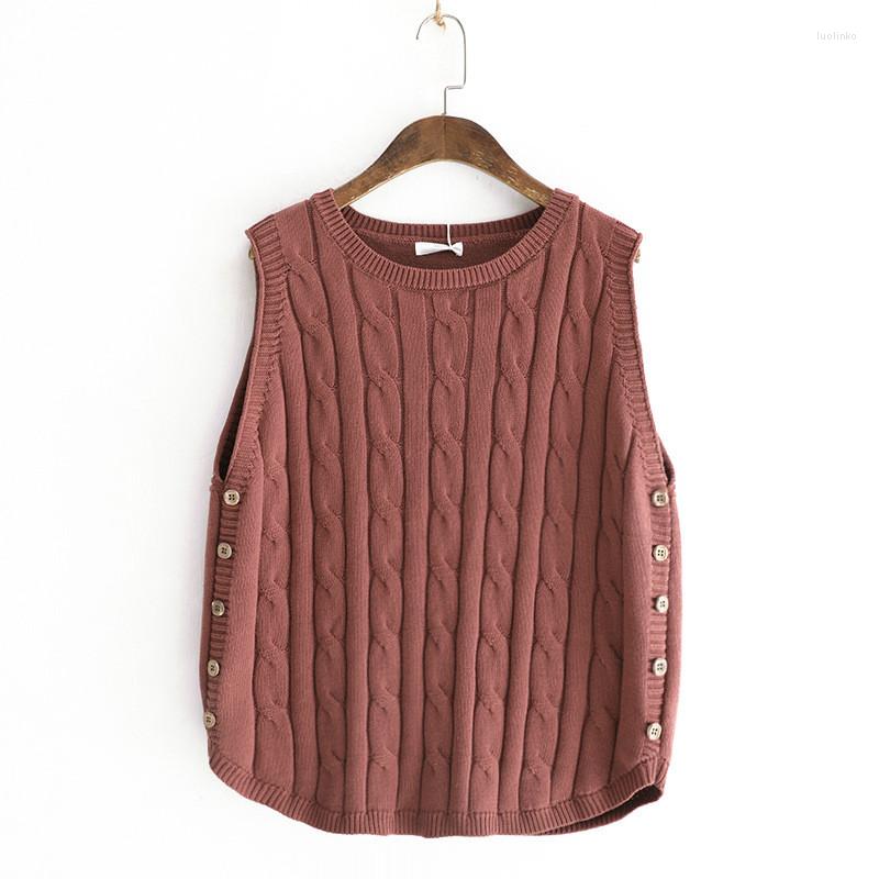 Women's Vests Women Brown Knit Vest Vintage Sweet Female Twist Girls Top Pullover Winter Ladies Sleeveless Knitwear Waistcoat Knitted, Beige
Women's Vests Women Brown Knit Vest Vintage Sweet Female Twist Girls Top Pullover Winter Ladies Sleeveless Knitwear Waistcoat Knitted, Beige