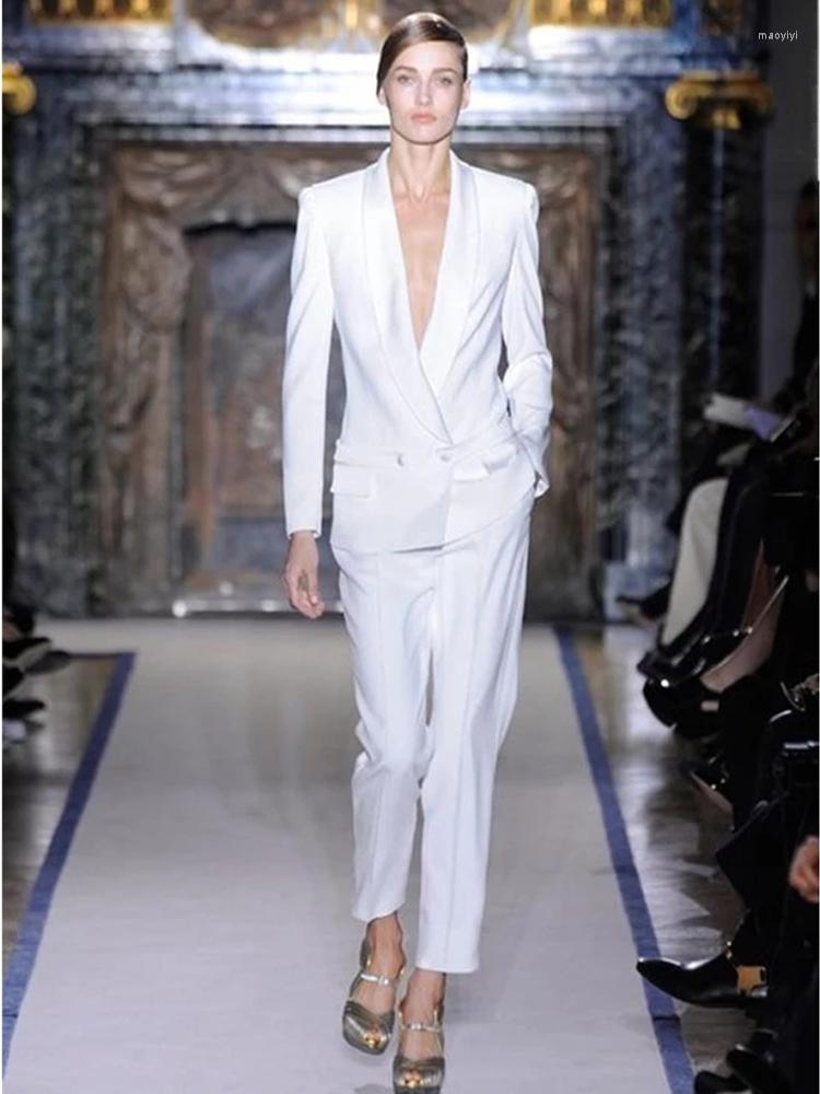 Women's Two Piece Pants Charming White Women Tuxedos Shawl Lapel Suits For One Button Business Suit, Picture style
Women's Two Piece Pants Charming White Women Tuxedos Shawl Lapel Suits For One Button Business Suit, Picture style