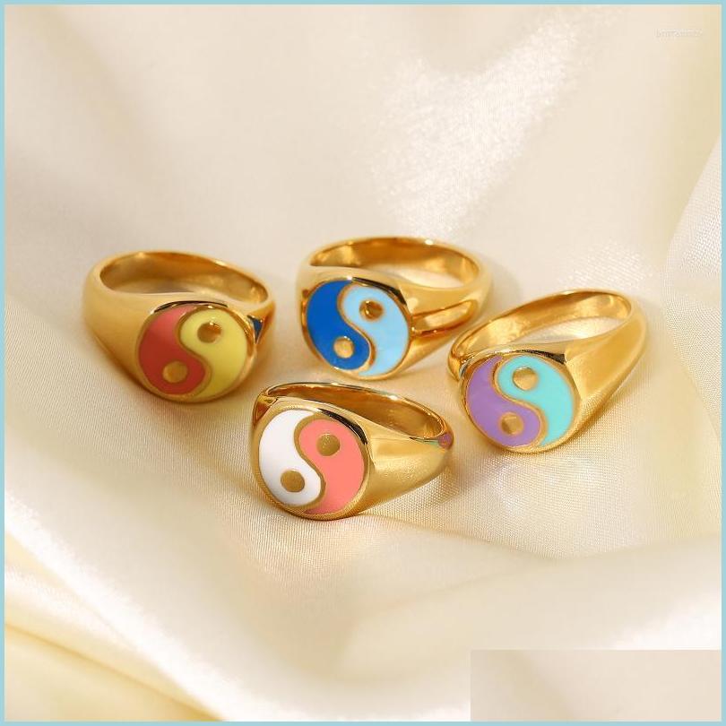 Cluster Rings Cluster Rings Stainless Steel Ins Style Bohemian Geometric Tai Chi Gossip For Women Rainbow Color Painting Couple Gift Dhtcb
Cluster Rings Cluster Rings Stainless Steel Ins Style Bohemian Geometric Tai Chi Gossip For Women Rainbow Color Painting Couple Gift Dhtcb