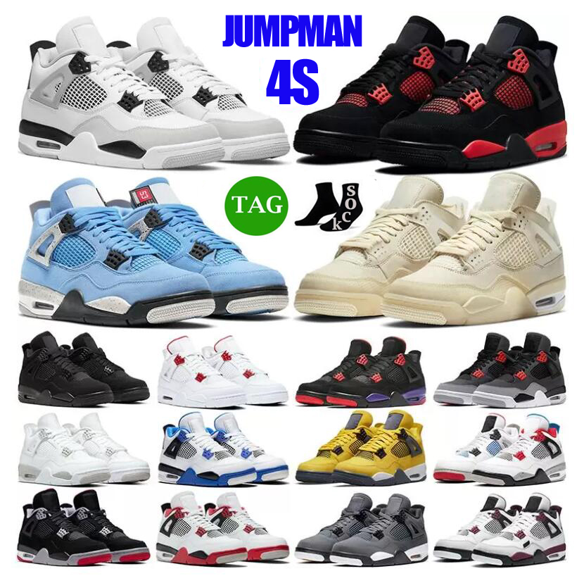 Basketball Shoes 4 Jumpman 4s for Men Sneakers Trainer Black Cat Women Red Thunder University Blue White Oreo Infrared Outdoor Sports travis scotts
Basketball Shoes 4 Jumpman 4s for Men Sneakers Trainer Black Cat Women Red Thunder University Blue White Oreo Infrared Outdoor Sports travis scotts