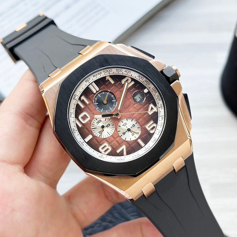 Mechanical Watch for Men Business Watch Life Waterproof Steel Case Soft Rubber Strap Classic Watches 44mm Montre De Luxe Wristwatches, Color 1
Mechanical Watch for Men Business Watch Life Waterproof Steel Case Soft Rubber Strap Classic Watches 44mm Montre De Luxe Wristwatches, Color 1