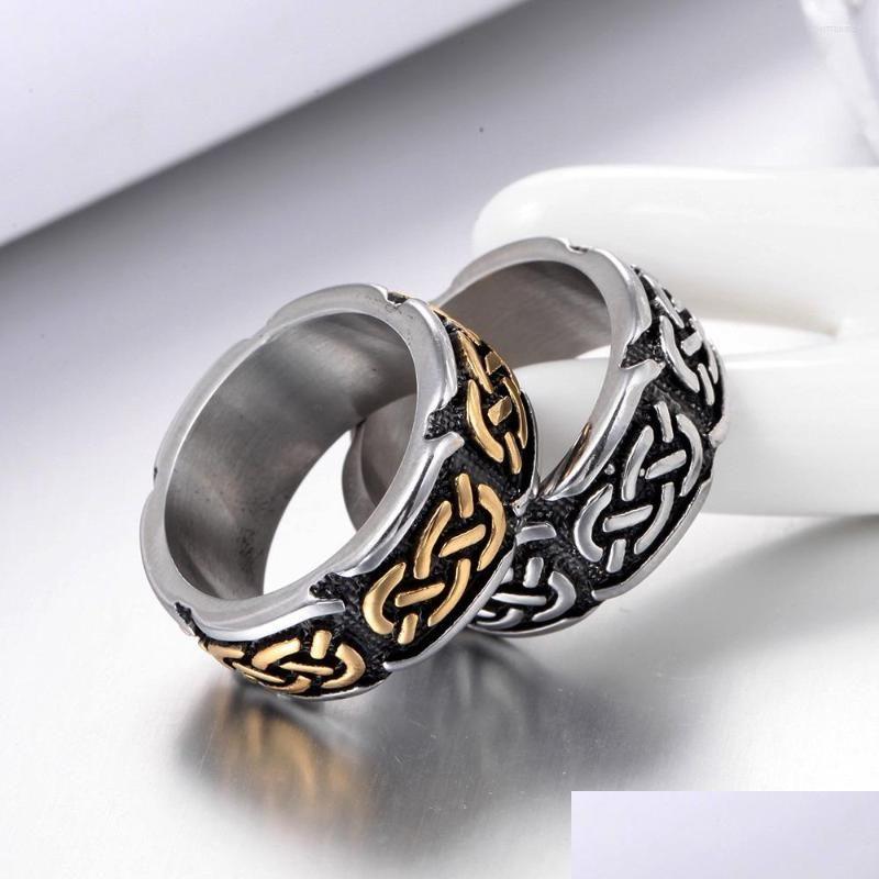 Cluster Rings Cluster Rings Vintage Celtics Spiral Knot Ring For Men Women Fashion Steel/Gold Nordic Stainless Steel Amet Jewelry Si Dhego
Cluster Rings Cluster Rings Vintage Celtics Spiral Knot Ring For Men Women Fashion Steel/Gold Nordic Stainless Steel Amet Jewelry Si Dhego
