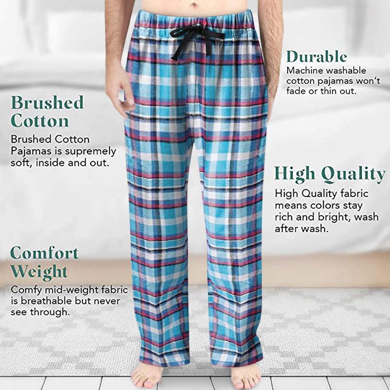 Men's Pants Men's Spring Tracksuit Fashion Casual Plaid Lace Cotton Can Be Worn Outside Comfortable Pajamas Home, Blue
Men's Pants Men's Spring Tracksuit Fashion Casual Plaid Lace Cotton Can Be Worn Outside Comfortable Pajamas Home, Blue