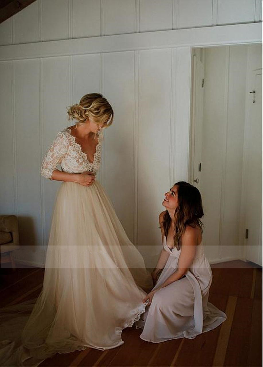V Neck Half Sleeves Vestidos De Novia Wedding Dresses A Line Lace Appliques Bridal Dress Robe de Mariage, Orange
V Neck Half Sleeves Vestidos De Novia Wedding Dresses A Line Lace Appliques Bridal Dress Robe de Mariage, Orange