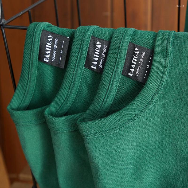 Men's T Shirts Heavyweight Long Sleeve Simple Green T-Shirts For Men Basic 300g Solid Color Casual Loose Cotton High Quality Pullovers Tops
Men's T Shirts Heavyweight Long Sleeve Simple Green T-Shirts For Men Basic 300g Solid Color Casual Loose Cotton High Quality Pullovers Tops