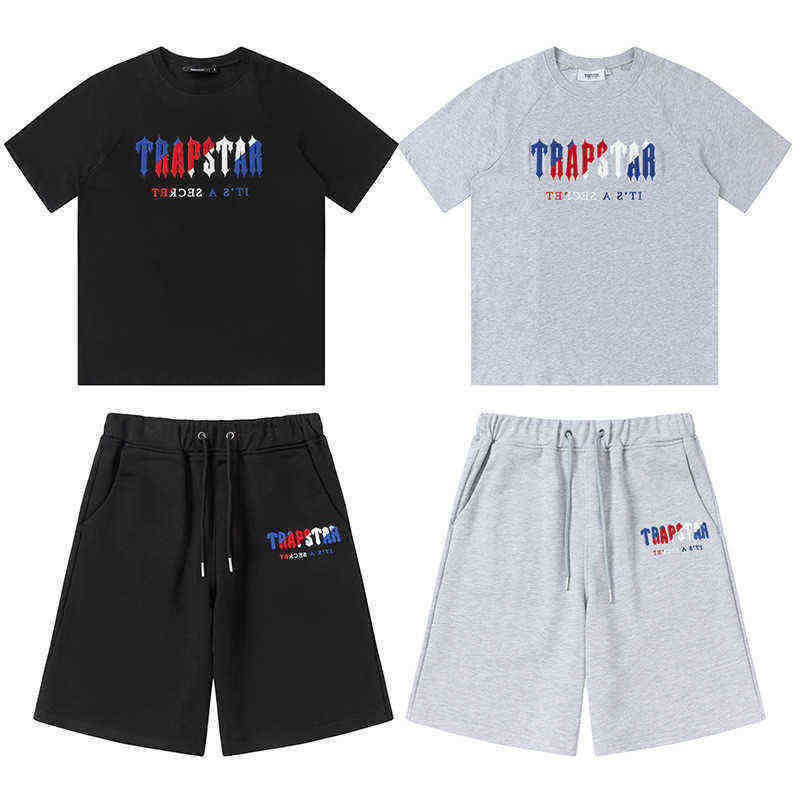 Trapstar mens shorts and t shirt set Tracksuits fashion couples Towel Embroidery letter men' set Womens Crew Neck Trap Star Sweatshirt Suits 06j, Gray
Trapstar mens shorts and t shirt set Tracksuits fashion couples Towel Embroidery letter men' set Womens Crew Neck Trap Star Sweatshirt Suits 06j, Gray