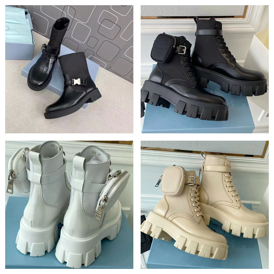 Women Designers Rois Boots Ankle Martin Boot And Military Inspired Combat Nylon Bouch Attached To The Ankle Large Size With Bags For Australia men