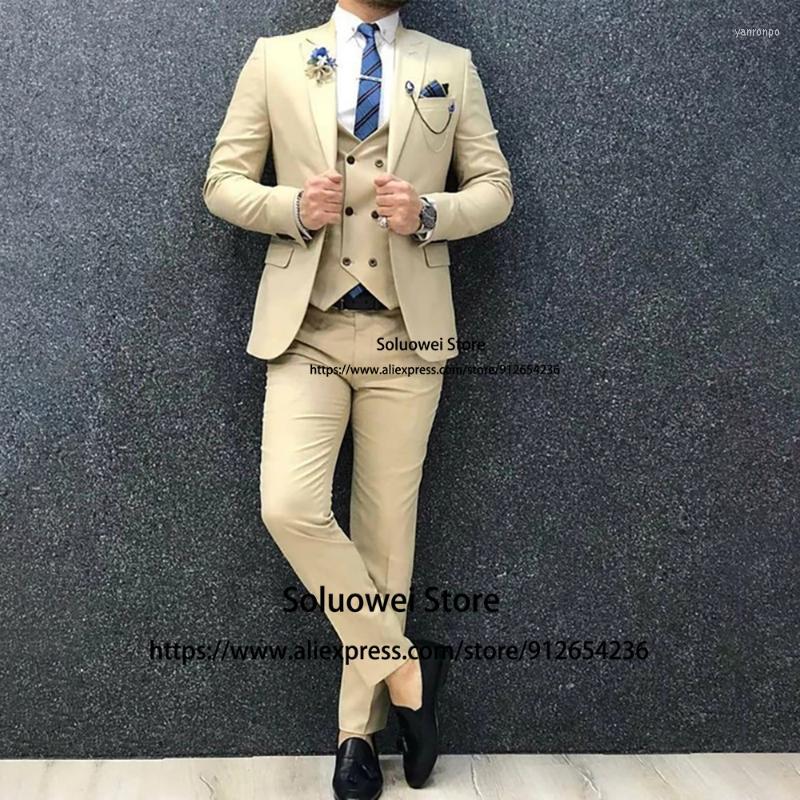 Men's Suits Men's & Blazers Fashion Champagne For Men Slim Fit Formal Groom Wedding Tuxedo 3 Piece Jacket Vest Pants Set Male Office, Khaki
Men's Suits Men's & Blazers Fashion Champagne For Men Slim Fit Formal Groom Wedding Tuxedo 3 Piece Jacket Vest Pants Set Male Office, Khaki