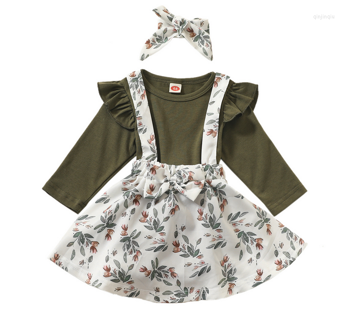 Girl Dresses Little Baby's Cute Dress Suit Round Neck Romper Top Strap Skirt With Bow Headdress For Daily Wear Children's Clothing, Green
Girl Dresses Little Baby's Cute Dress Suit Round Neck Romper Top Strap Skirt With Bow Headdress For Daily Wear Children's Clothing, Green
